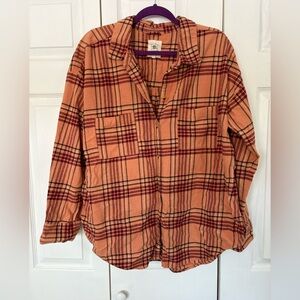 Rip Curl Seeker Flannel Long Sleeve Shirt-Clay XL